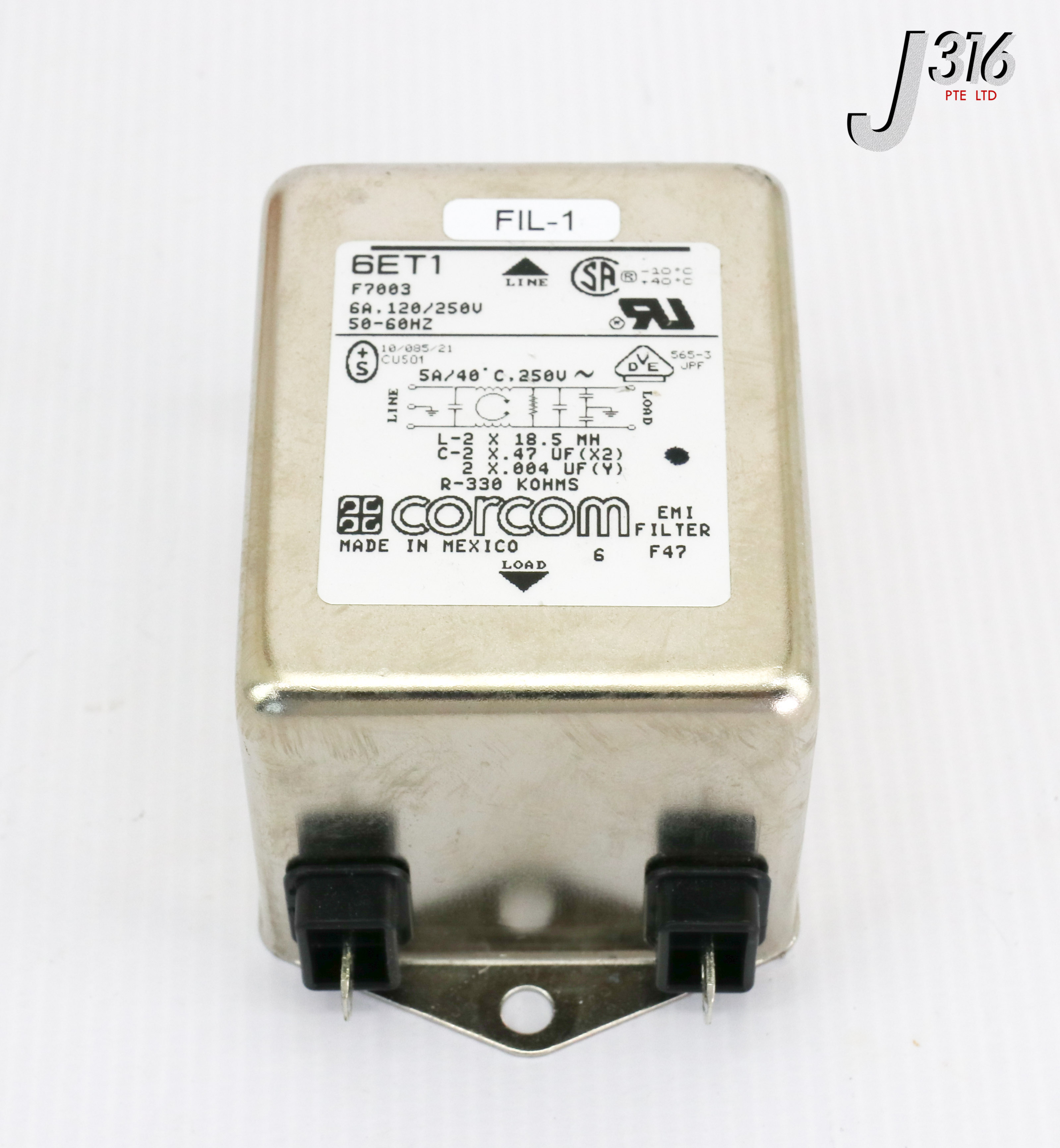 専用ページ④-2 18734 CORCOM EMI FILTER, 6A, 120/250V, 50-60HZ 6ET1 | eBay